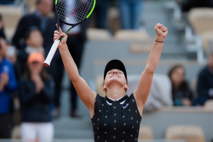 Halep bucurie RG