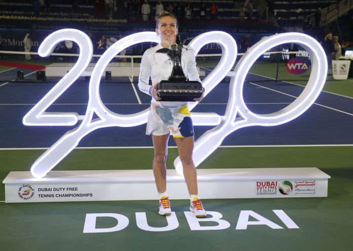 halep dubai trofeu
