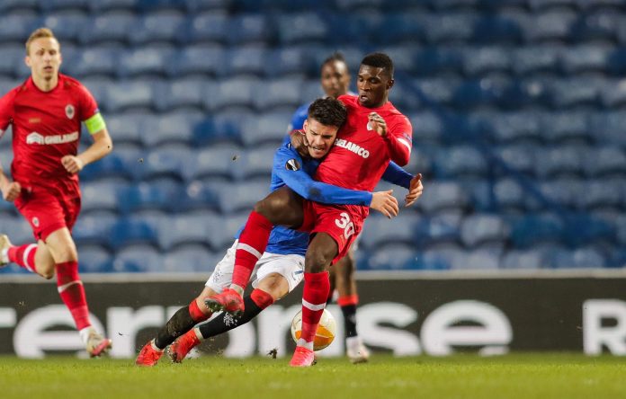 Rangers v Royal Antwerp, UEFA Europa League Round of 32 2nd Leg, Football, Ibrox Stadium, Glasgow, Scotland, UK - 25 Feb 2021