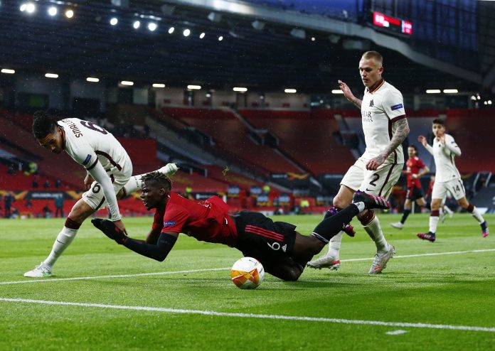 Manchester United v Roma, UEFA Europa League, Semi Final, First Leg, Football, Old Trafford, Manchester, UK - 29 Apr 2021